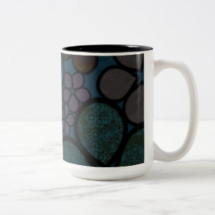 Tazas florales texturizadas modernas multicolores