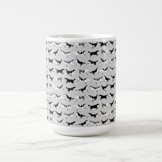 Tazas fornidas del perro de trineo del husky