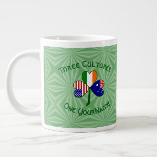 Tazas Gigantes Con La Bandera De Australia Irlanda