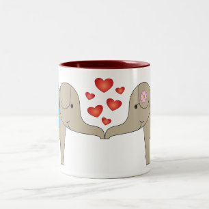 Tazas grandes del amor