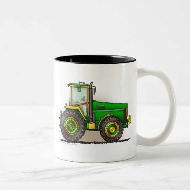 Tazas grandes verdes del tractor (Derecha)