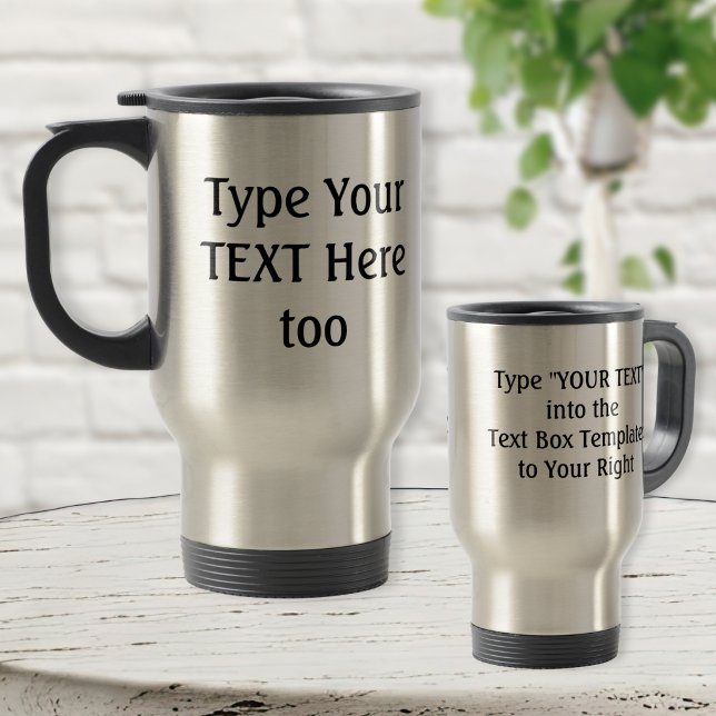 Tazas Impresas Personalizadas Sin Mínimo con TU TE (Personalized Coffee Travel Mugs. personalized stainless steel travel mugs with name and or message.)