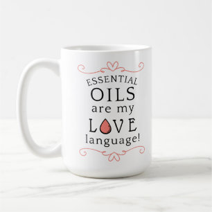 Tazas Los Aceites Son Mi Lenguaje del Amor Coral/R