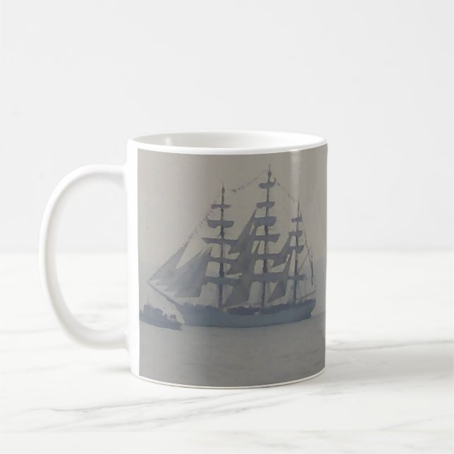 Tazas marinas náuticas de la navegación del velero (Izquierda)