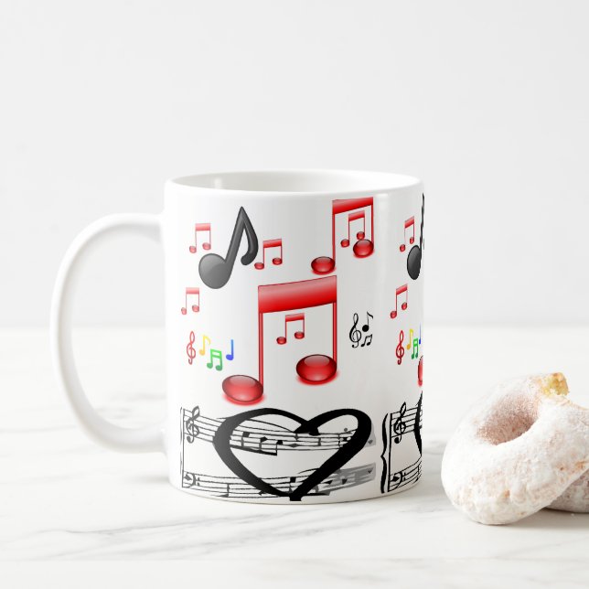 tazas música rock (Con donut)