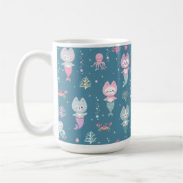 Tazas náuticas decoradas con adorables gatitos sir
