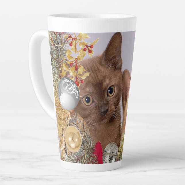Tazas Navideñas de Gatitos Lindos / Amante de los  (Ángulo izquierdo)