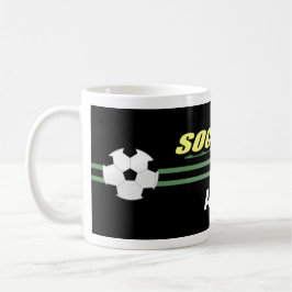 Tazas negras del fútbol