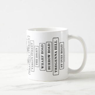 Tazas - nombres de la calle de St Ives