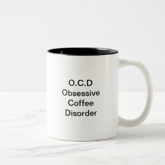 Tazas obsesivas del desorden del café de O.C.D