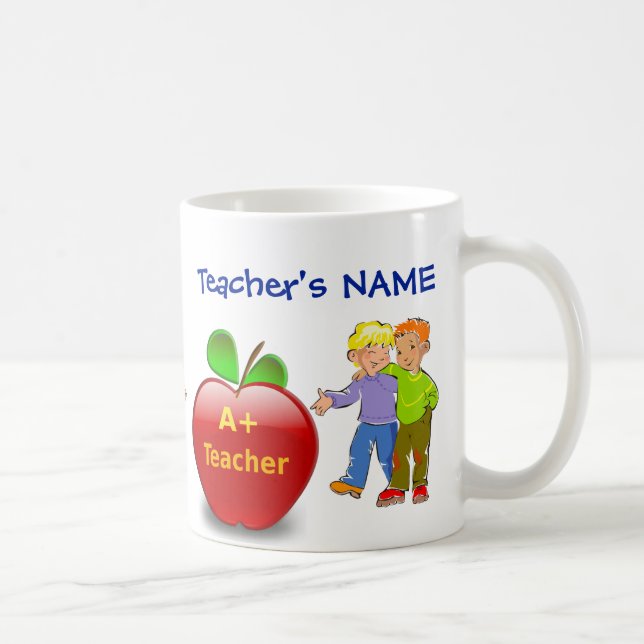 Tazas PERSONALIZADAS alegres del aprecio del (Derecha)