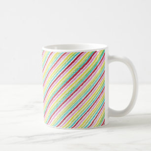 Tazas personalizadas con rayas diagonales finas y