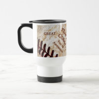 Tazas Personalizadas de béisbol vintage para entre