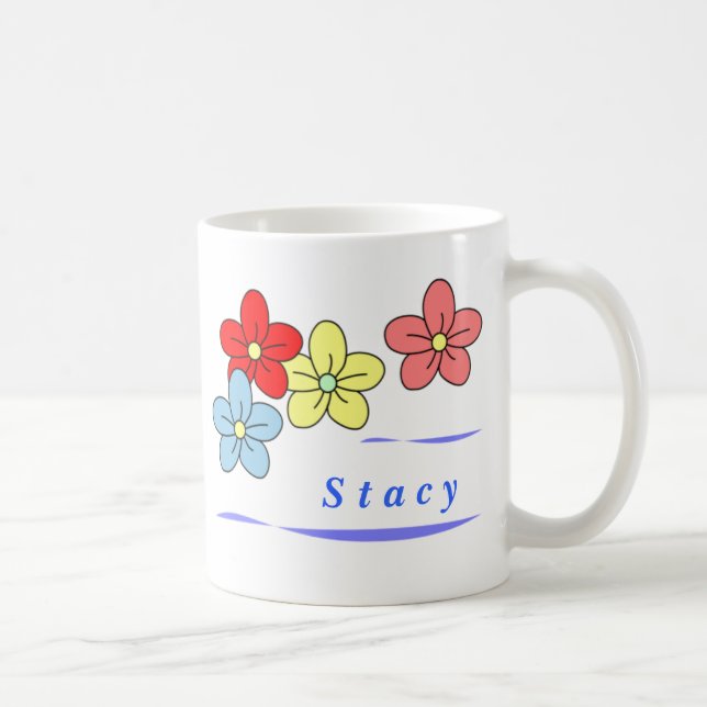 Tazas personalizadas de la flor (Derecha)