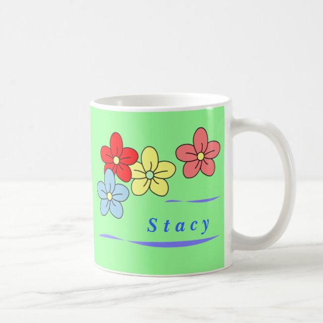 Tazas personalizadas de la flor (Derecha)