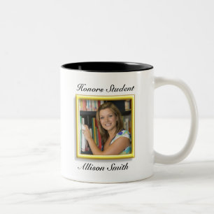 Tazas personalizadas de la foto de la graduación