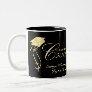 Tazas personalizadas de la foto de la graduación