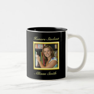 Tazas personalizadas de la foto de la graduación