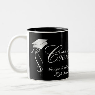 Tazas personalizadas de la foto de la graduación 