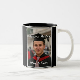 Tazas personalizadas de la foto de la graduación