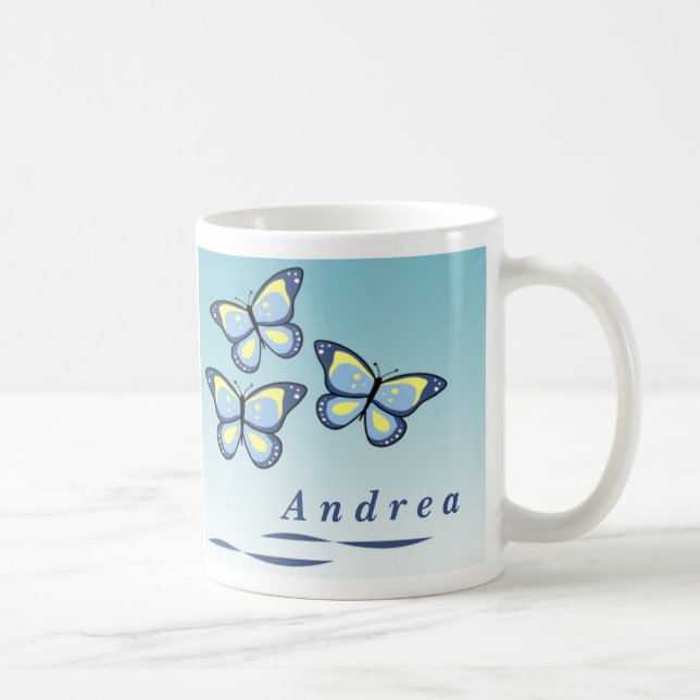 Tazas personalizadas de la mariposa (Derecha)