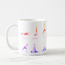 Tazas personalizadas de posturas de yoga para rega