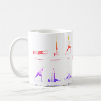 Tazas personalizadas de posturas de yoga para rega