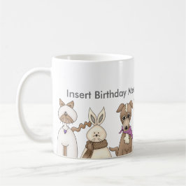 Tazas personalizadas del cumpleaños