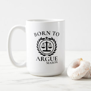 Tazas Personalizadas para Abogados Nacidos para Ar