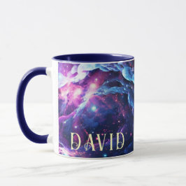 Tazas personalizadas temáticas del espacio para co
