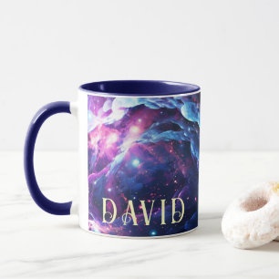 Tazas personalizadas temáticas del espacio para co