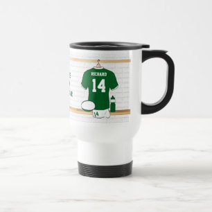 Tazas personalizadas únicas de la fan del rugbi