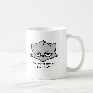 Tazas poco impresionadas del gato