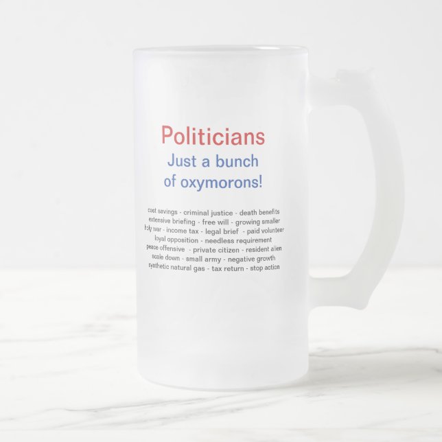 Tazas políticas divertidas del humor (Derecha)