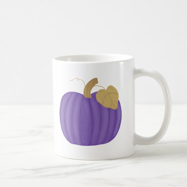 Tazas púrpuras pintadas de la hoja de oro de la (Derecha)