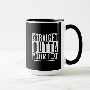Tazas rectas del personalizado de Outta
