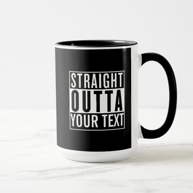 Tazas rectas del personalizado de Outta (Derecha)