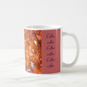 Tazas regalos de café de hojas de otoño