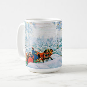 Tazas rusas del regalo del navidad del arte