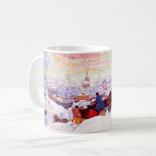 Tazas rusas del regalo del navidad del arte