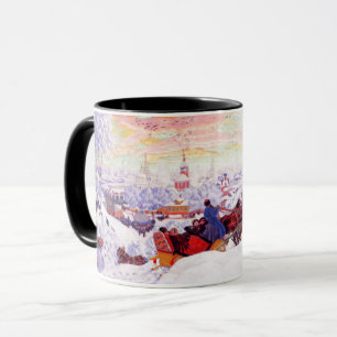 Tazas rusas del regalo del navidad del arte
