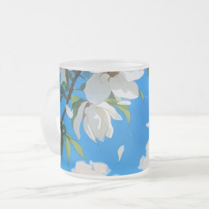 Tazas — Serie Floral Tazas de Magnolia Blanca
