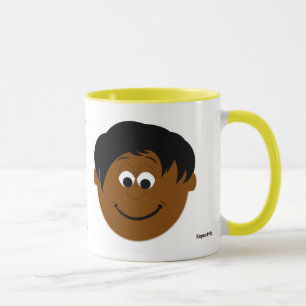 Tazas Sonrientes Niño Étnico