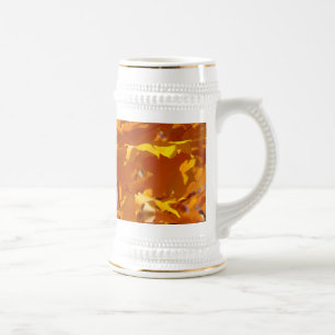 Tazas Stein de Hojas Doradas Brillantes Coloridas