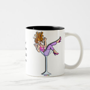 Tazas, Tazas de café - Chica en un vaso de Martini