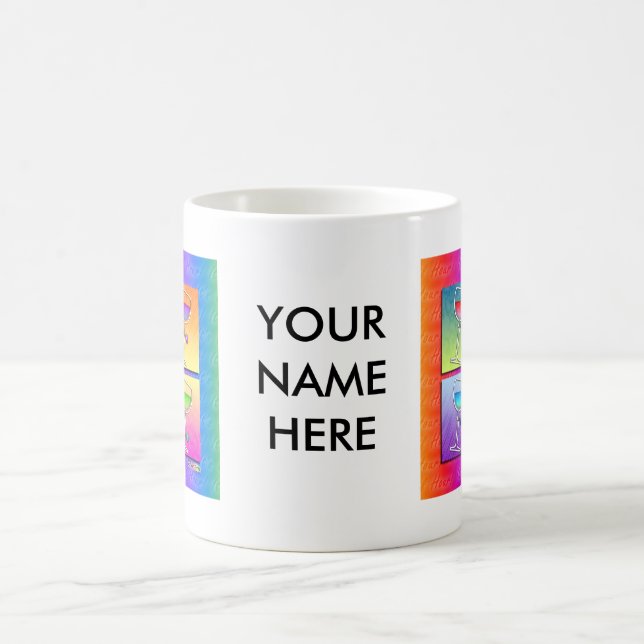 Tazas, tazas - vino del arte pop (Centro)