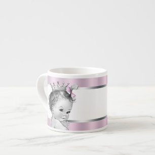Tazas vintage rosadas para bebé princesa