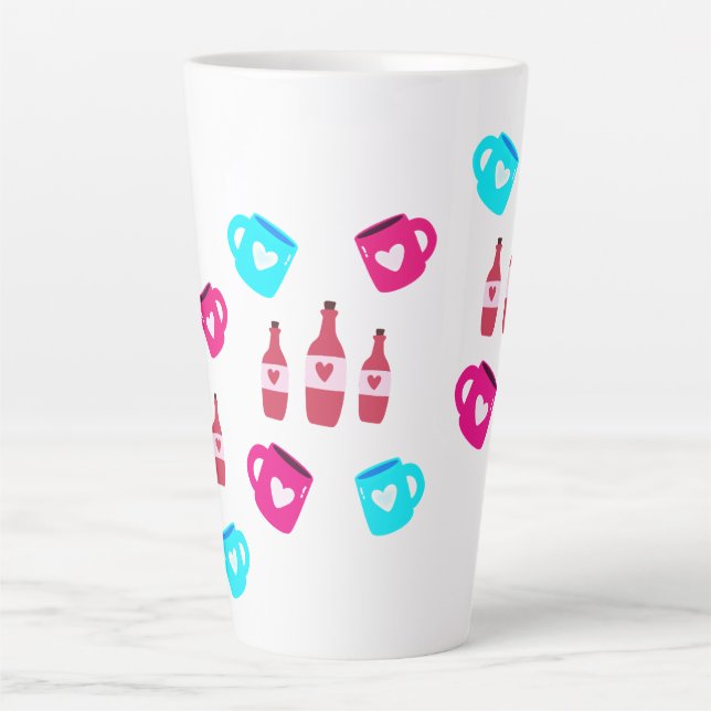 Tazas y botellas del día de San Valentín (Anverso)