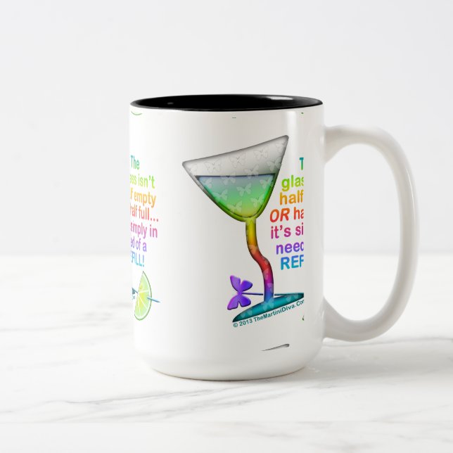 TAZAS Y COPAS - VASO MEDIO LLENO (Derecha)