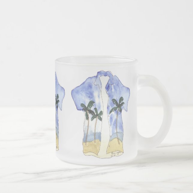 Tazas y Drinkware de la camisa hawaiana (Derecha)